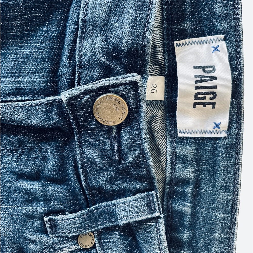 PAIGE Denim Womens 26 Kylie Crop Dark Blue $215